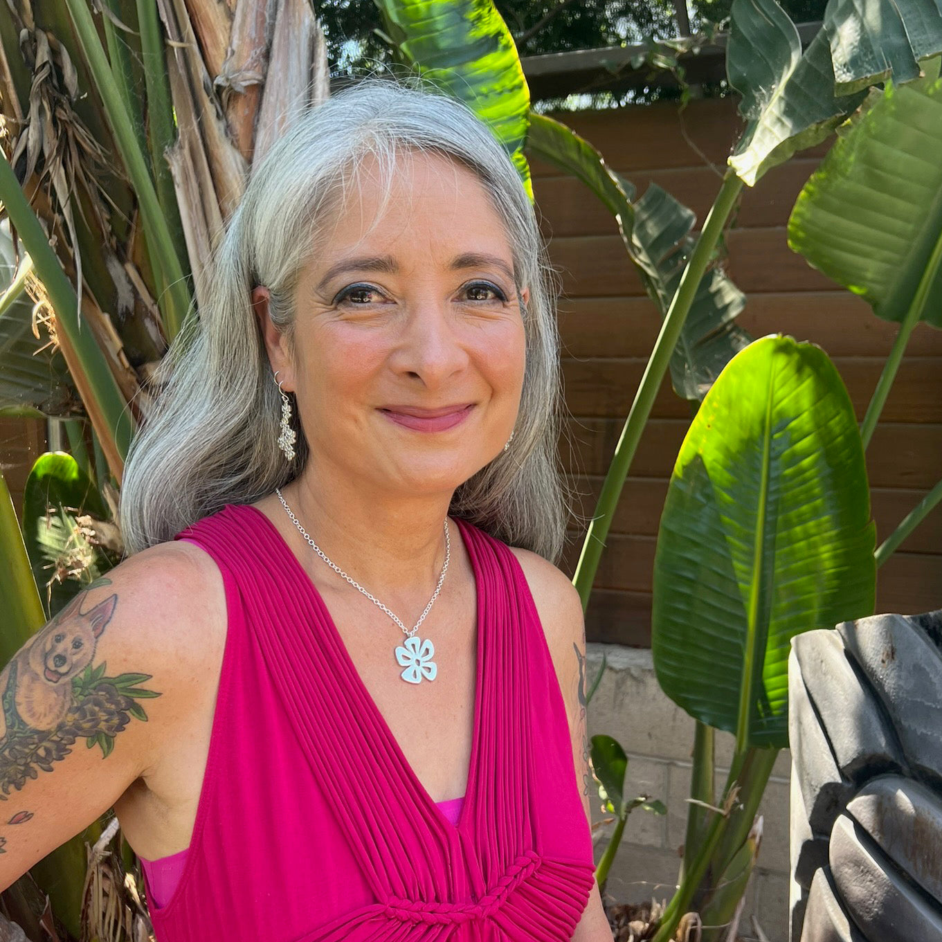 Tiki Flower Pendant