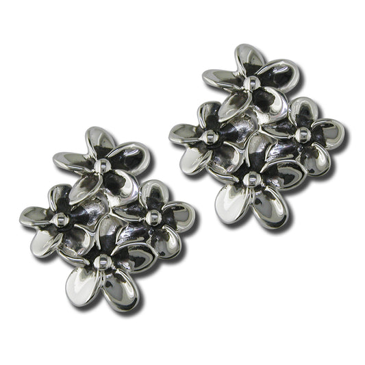 Plumeria Cluster Earrings