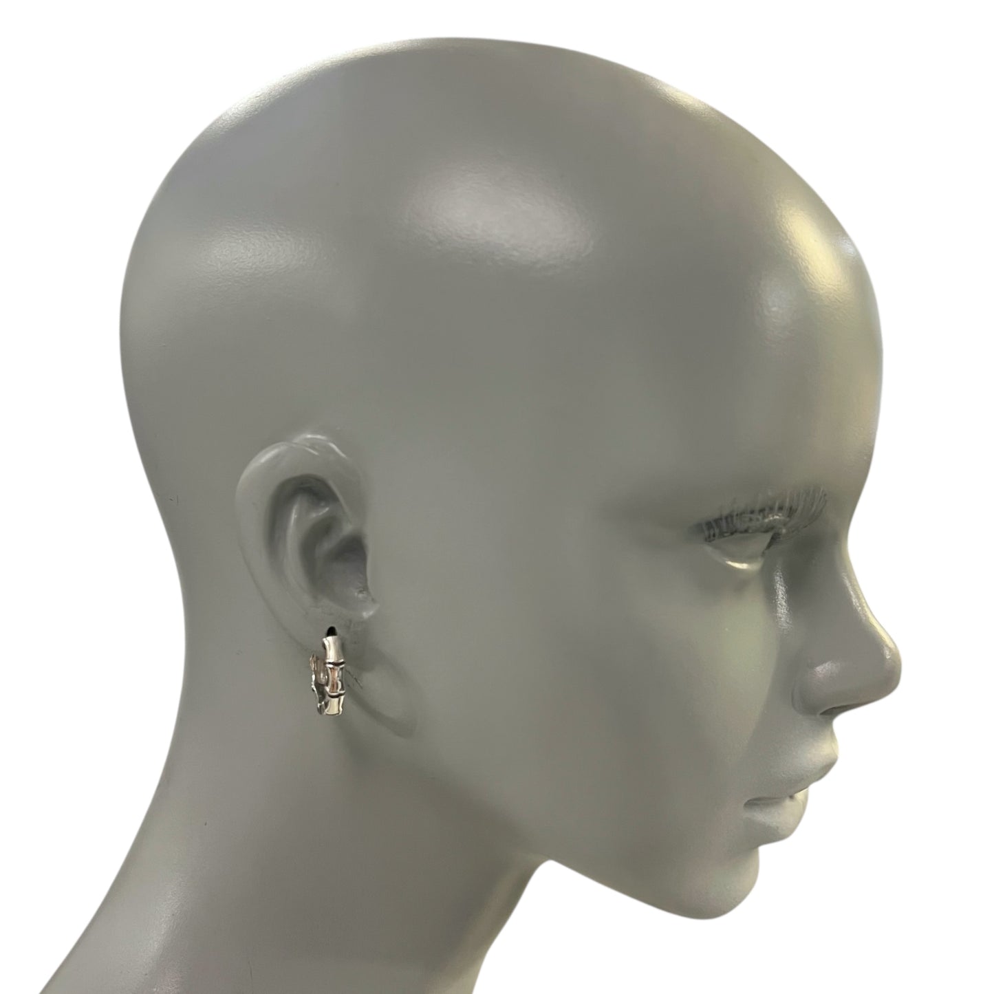 Bamboo Snap Hoop Earrings