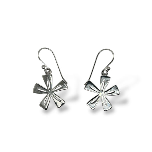 Flat Tiki Flower Earring