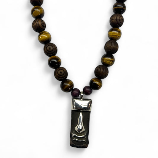 Custom Moai Bead Necklace