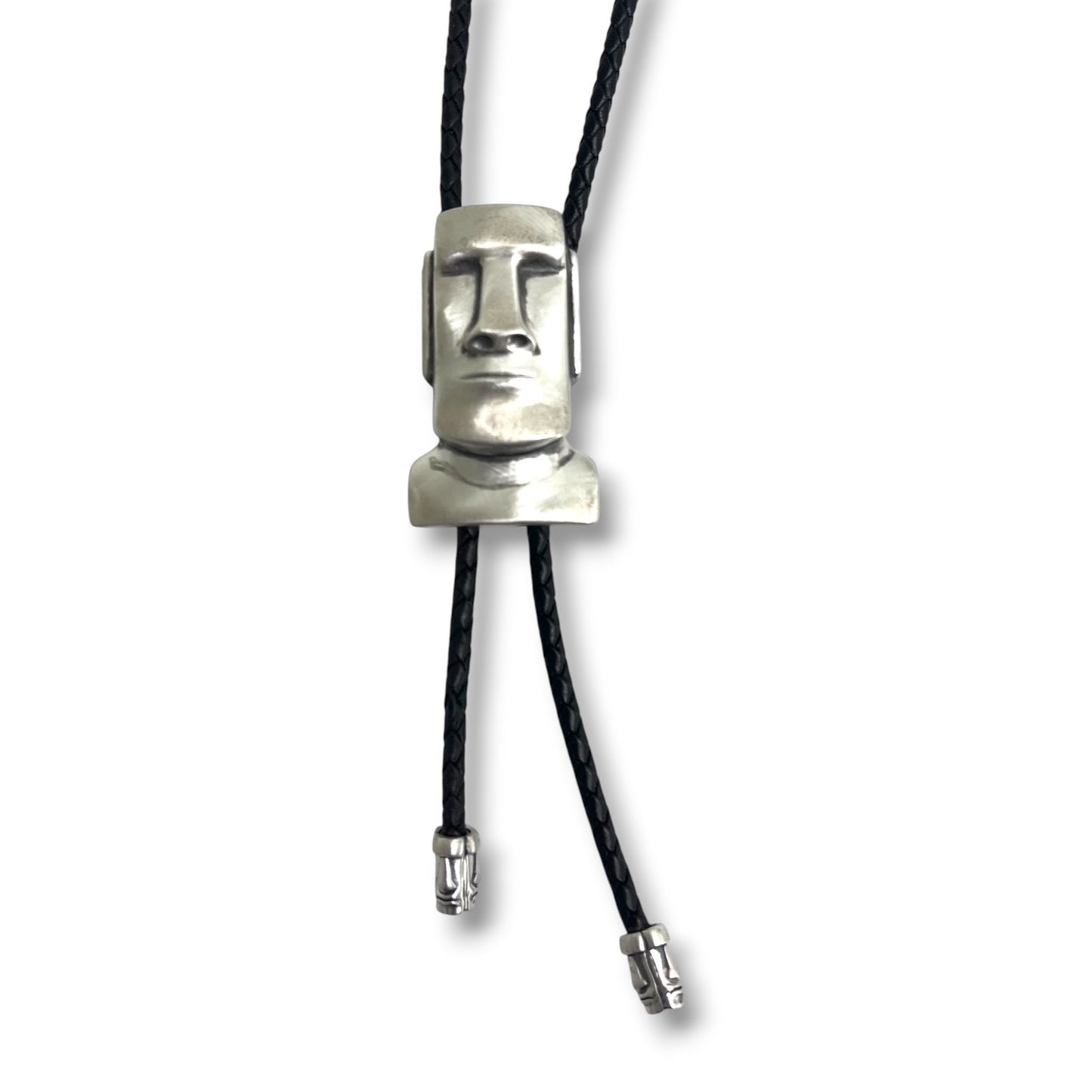 Silver Tiki Bolo Tie