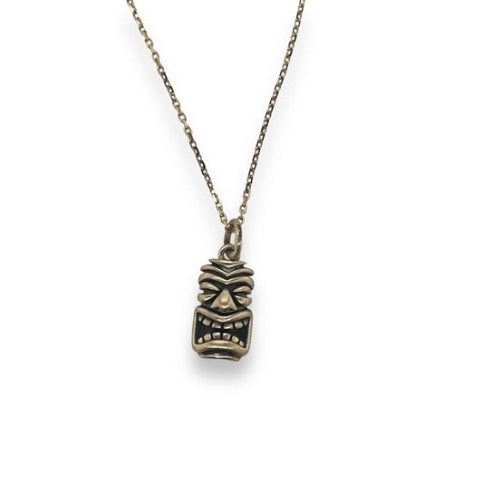 Mini Tiki Pendant in 14K Gold