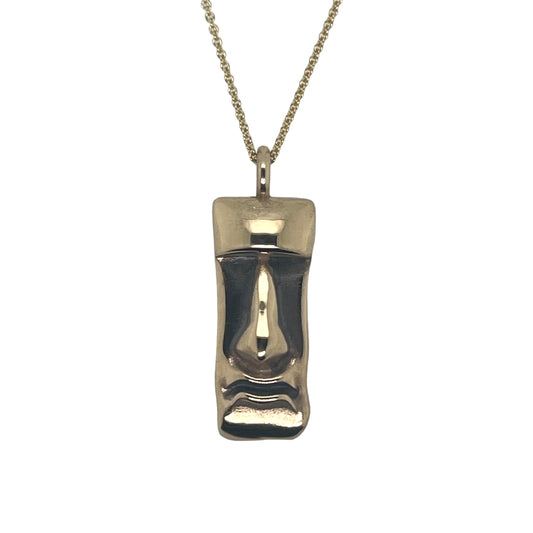 Medium Moai Pendant in 14K Gold